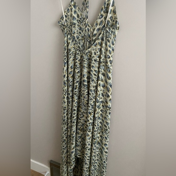 Love stitch animal print green halter dress - Picture 3 of 7